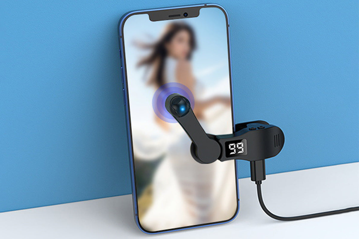 USB Auto Clicker Phone Screen Tapping Device with Adjustable Speed and Display