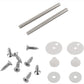 1 Pair Universal Toilet Seat Hinges Set Toilet Lid Hinge Replacement Fittings