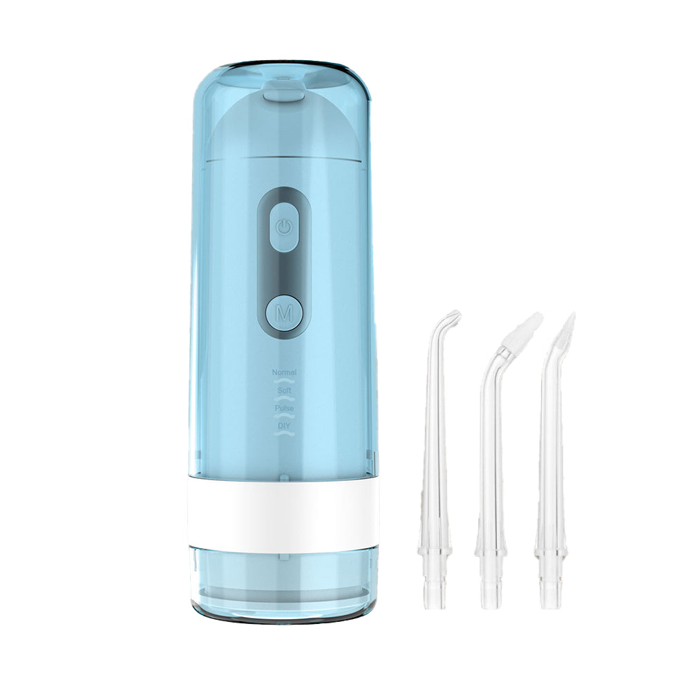 Electric Cordless Water Flosser Teeth Portable Oral Irrigator with 4 Nozzles