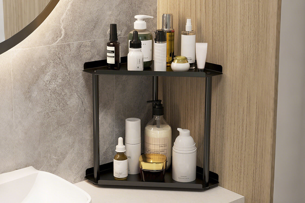 2 Tier Storage Rack Perfume and Skincare Organizer for Bathroom Bedroom Kitchen