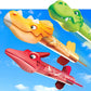 Dinosaur Rocket Launcher Toy Set Outdoor Fun Toys for Boys and Girls Birthday Gift