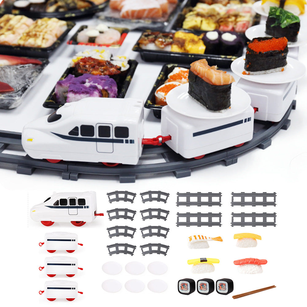 Conveyor Belt Rotating Sushi Toy Electric Revolving Sushi Train Set