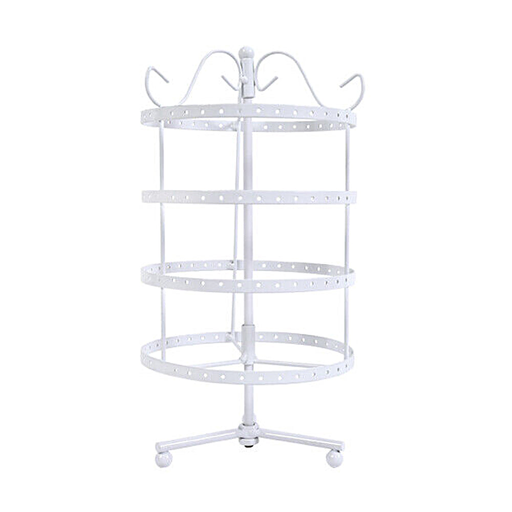 4-Tier Rotating 144 Holes Earring Display Hanging Rack