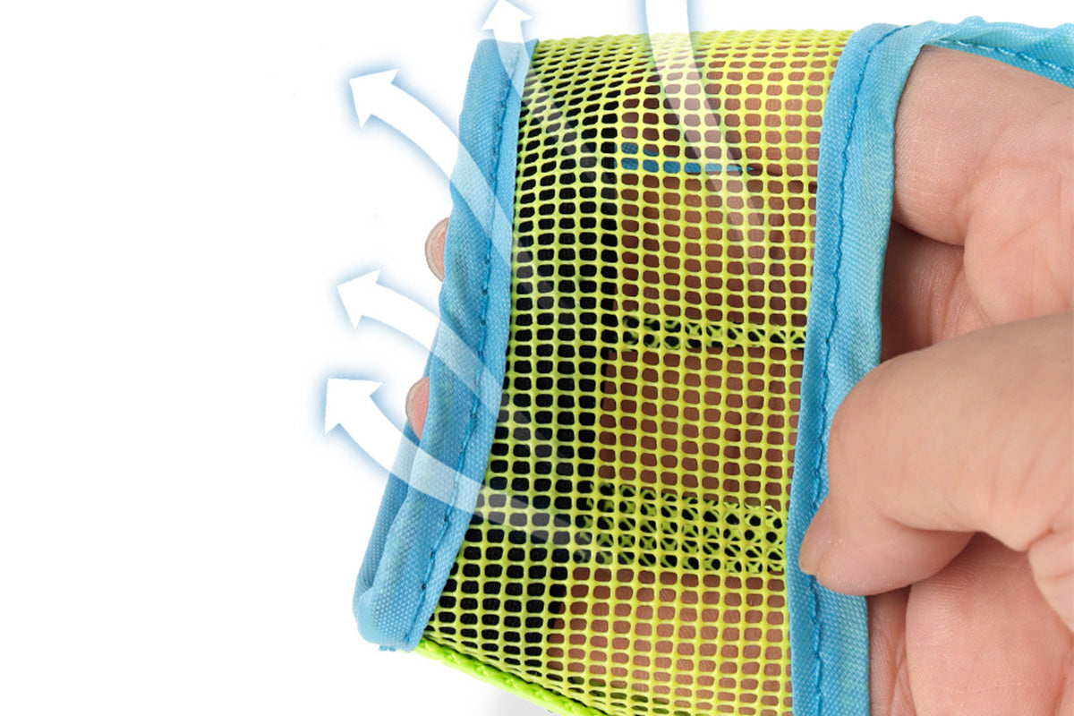 Dog Muzzle Air Mesh Adjustable Mouth Guard for Bark and Scavenging Prevention-Green