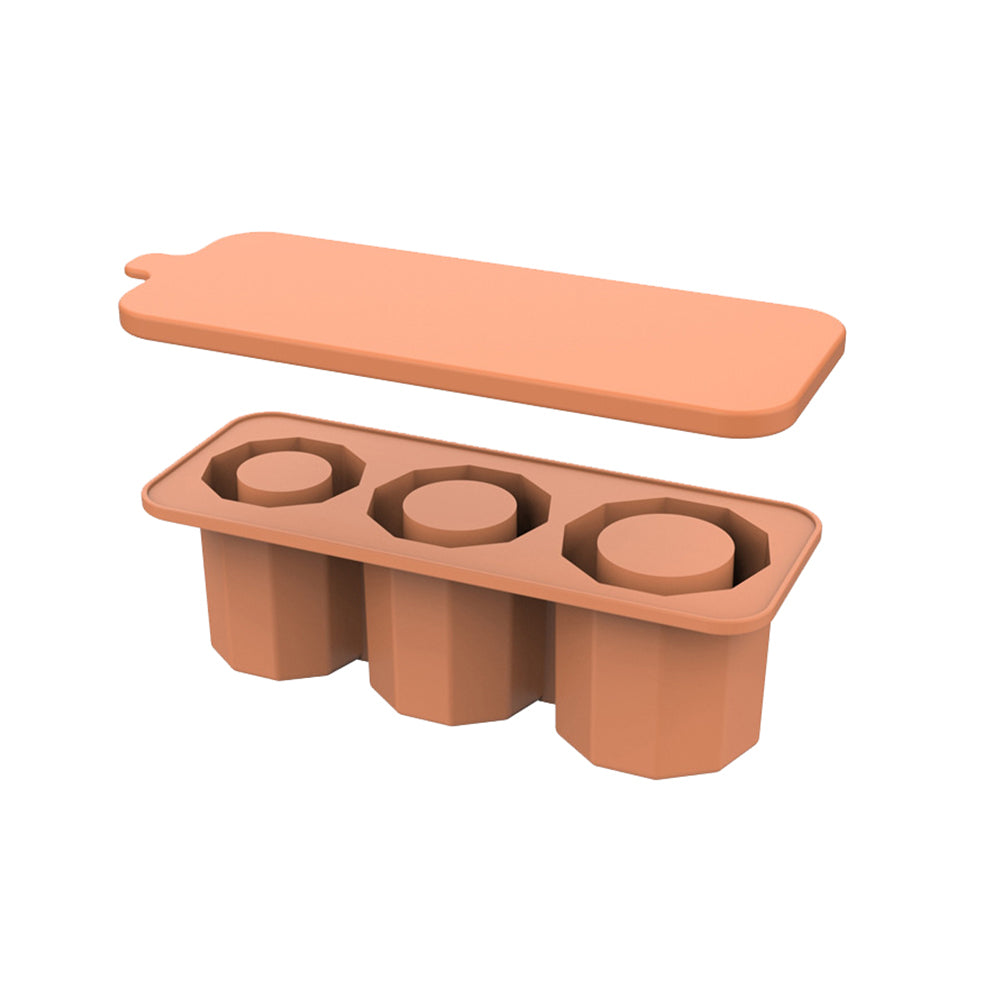 Ice Cube Tray for Stanley 30-40 Oz Tumbler Cup Silicone Ice Mold Maker with Lid