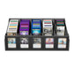 5 Row Trading Card Storage Box with Display Slot Removable Attachment Cover