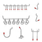 Pegboard Hooks Assortment Set 114 Pcs for Tool Organization