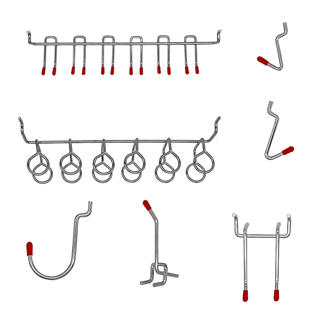 Pegboard Hooks Assortment Set 114 Pcs for Tool Organization