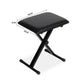 Portable Piano Stool Adjustable Folding Keyboard Seat Bench Chair Black