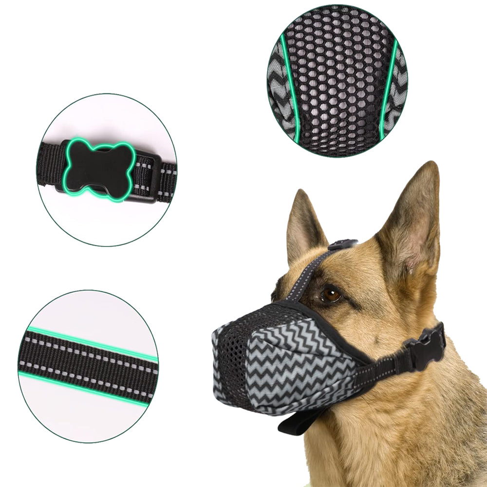 Breathable Dog Muzzle for Medium Large Sized Dog
