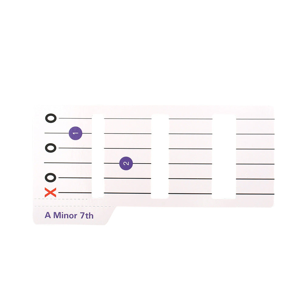 56 Laminated Guitar Chord Flashcards A to G for Beginners