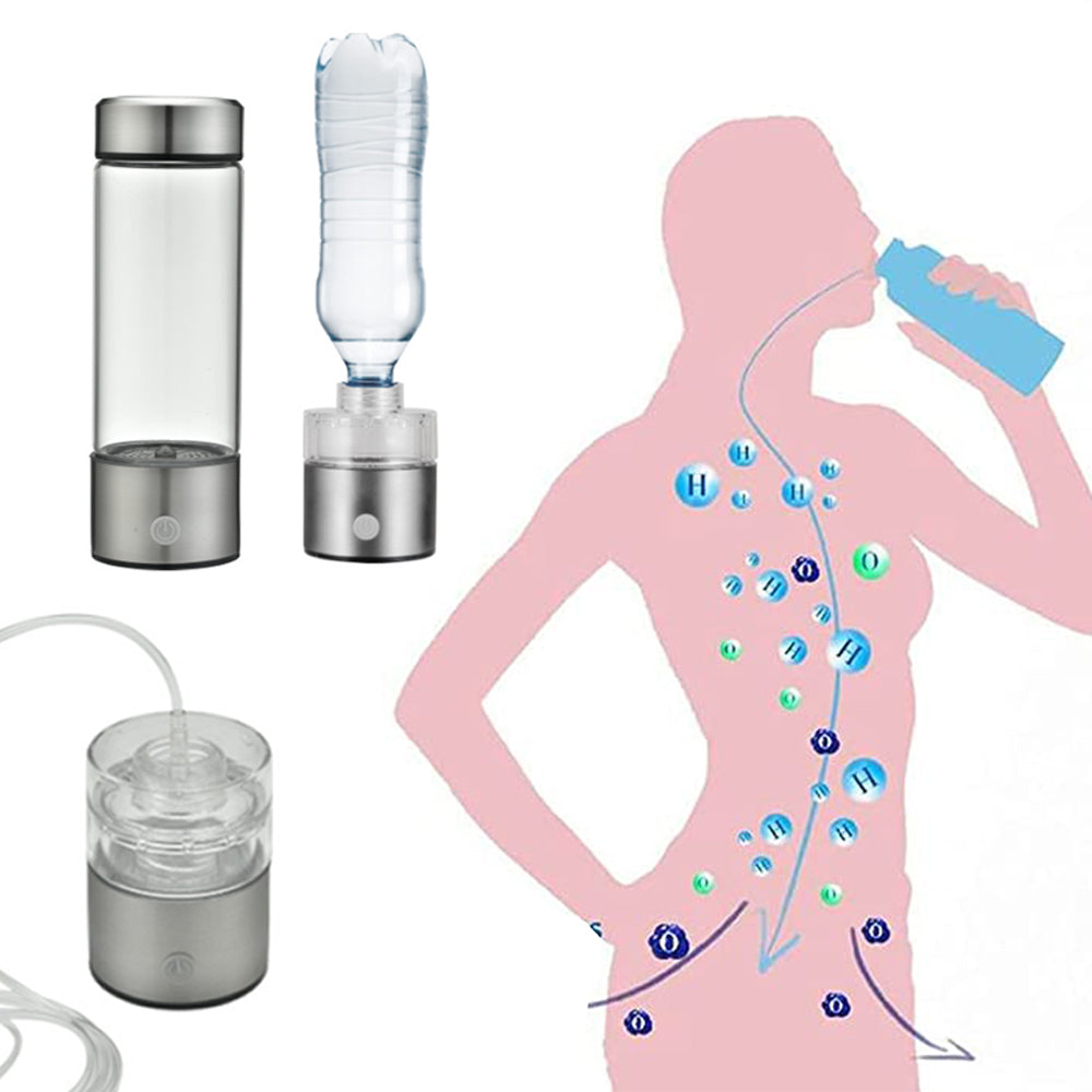 Rechargeable Hydrogen-rich Water Maker Ionizer Generator Bottle