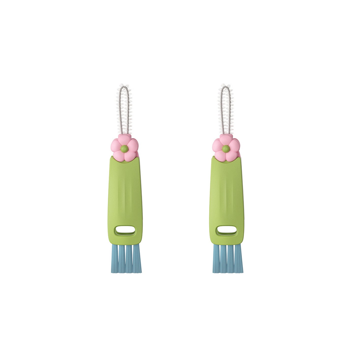 2Pcs 3-in-1 Cup Lid Crevice Cleaning Brush