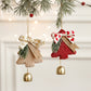 3pcs Jingle Bells Christmas Tree Decorations Plush Pendant Hanging Christmas Ornaments