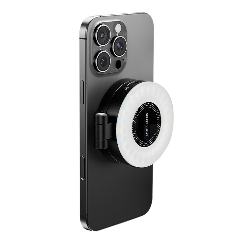 Phone Selfie Light Rechargeable Folding Phone Fill Light With Mirror