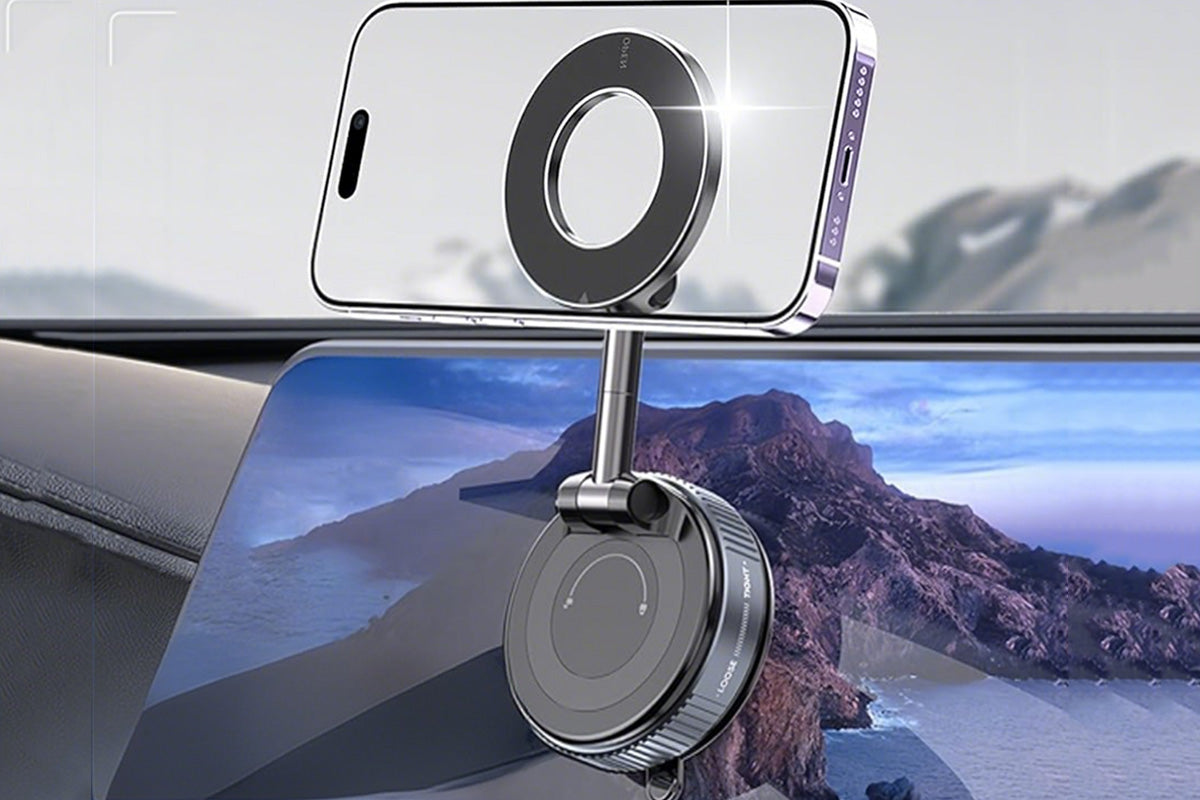 2 X Vacuum Suction Car Magnetic Phone Holder Stable Phone Holder