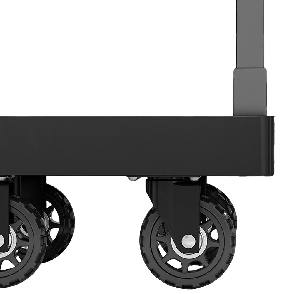Telescopic Folding Hand Truck with Elastic Rope Portable Utility Cart for Luggage Parcels