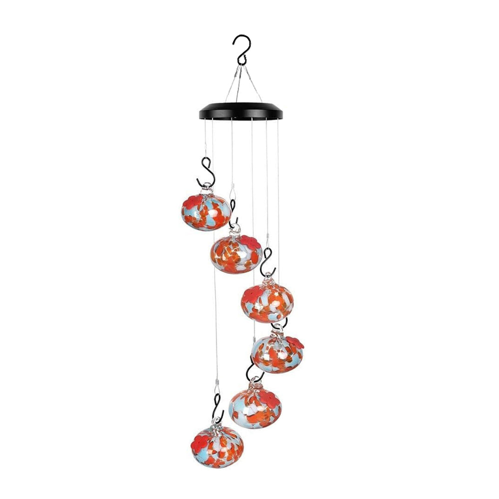 Plastic Hanging Wind Chime Hummingbird Feeder