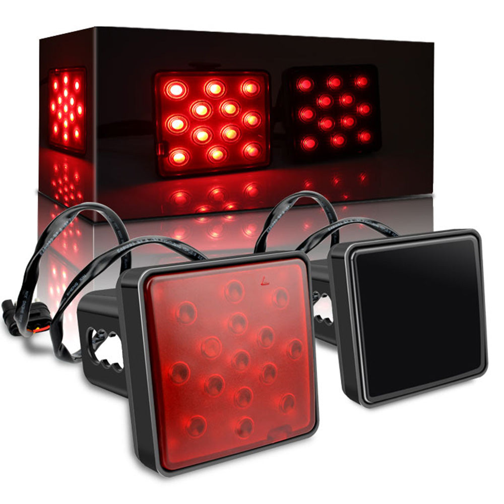 15 LED Square Brake Light for Trailer Hitch