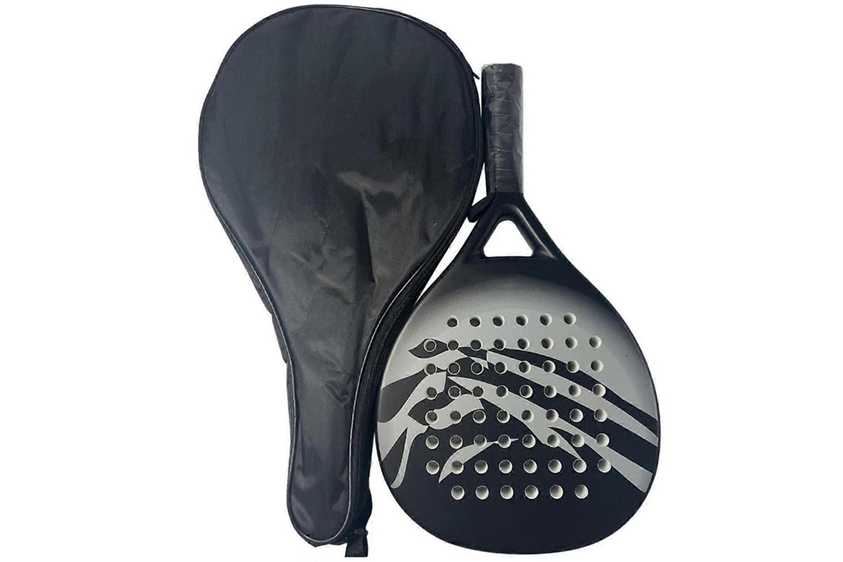 Carbon Fiber Paddle Tennis Racket with EVA Core and Carry Bag for Beach or Court