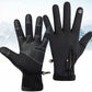 Winter Gloves Thermal Touch Screen Windproof Warm Outdoor Cold Weather for Men Women-Black