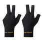 1 Pair Three Finger Billiards Gloves For Left Hand Pool And Snooker