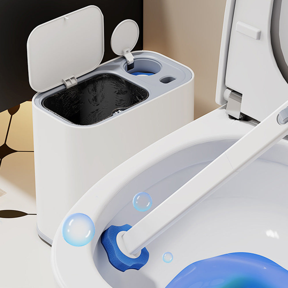 5L Wheeled Bathroom Bin with Toilet Brush and 36 Heads