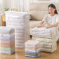 8 Pack 3D Vacuum Compression Storage Bags for Clothes Quilts Travel Space-Saving