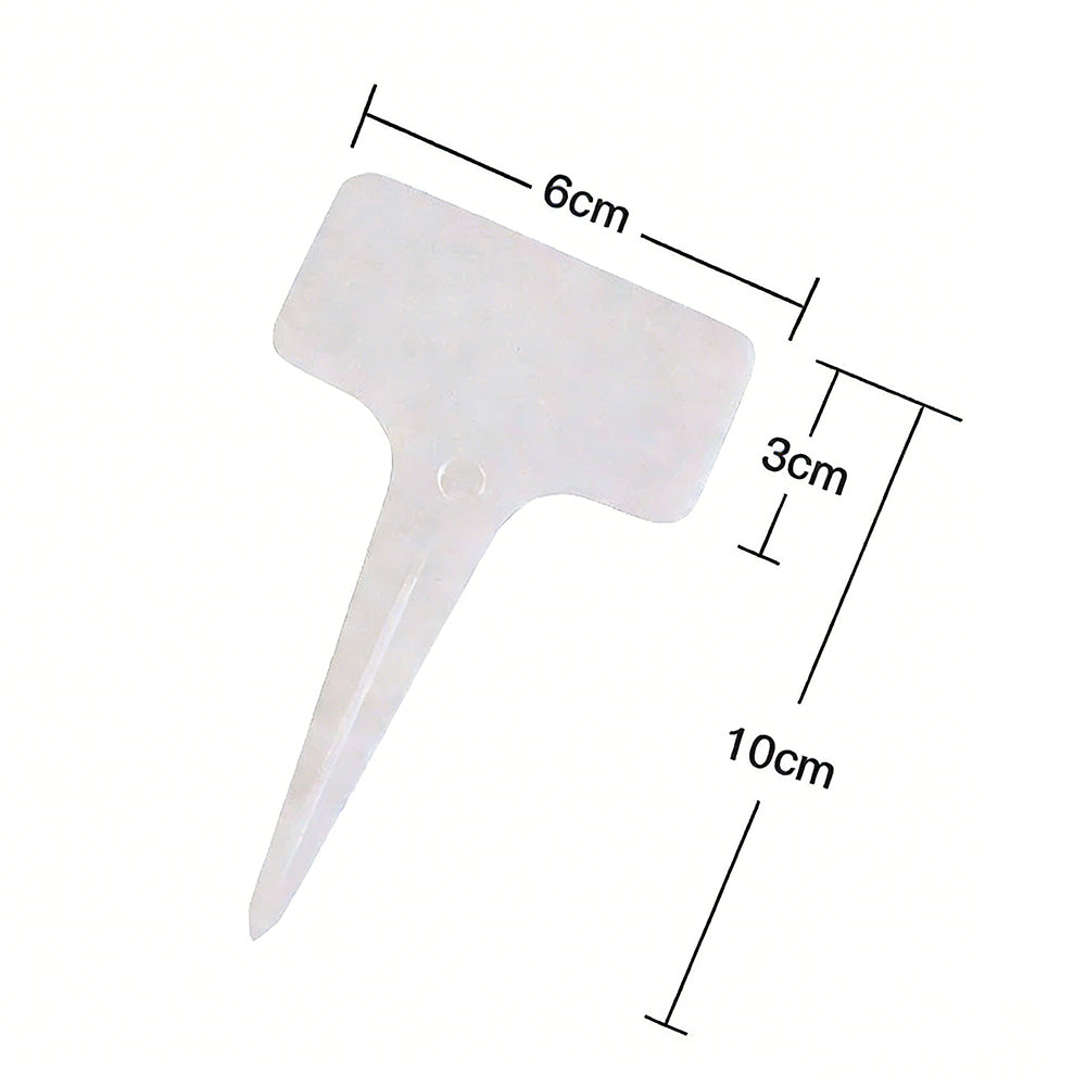 100 Pack T-Type Plastic Plant Labels Pot Marker Garden Markers Reusable