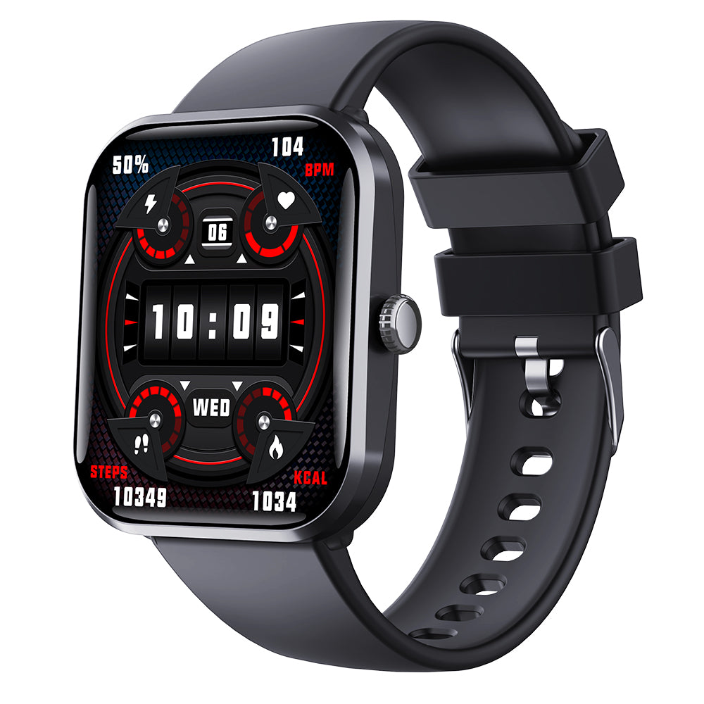 Water-Resistant Bluetooth Smart Watch for Android iOS with Silicone Watch Strap