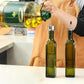 Glass Olive Oil Bottle Dispenser Oil And Vinegar Cruet With Pourers And Funnel