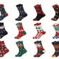 12 Pairs Christmas Sock Advent Calendar Blind Box 24 Days Countdown Calendar