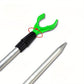 Five Piece Telescopic Aluminum Fishing Rod Holder Set
