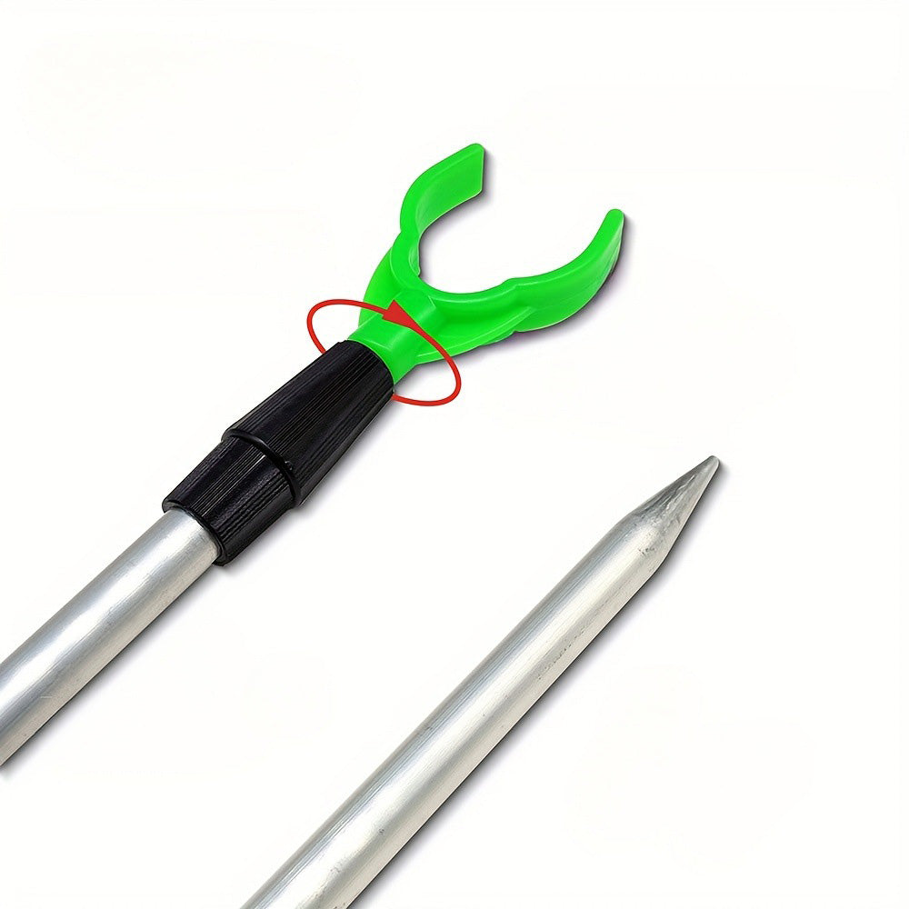 Five Piece Telescopic Aluminum Fishing Rod Holder Set