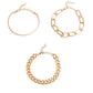 5PCS Gold Multi Layered Bracelets Stackable Gold Bangles Bracelet For Women