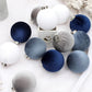 15Pcs Christmas Tree Baubles Xmas Velvet Balls Decor Hanging Home Party Ornament