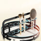 Rotating Makeup Organizer Double Layer with Brush Holder for Skincare Perfume