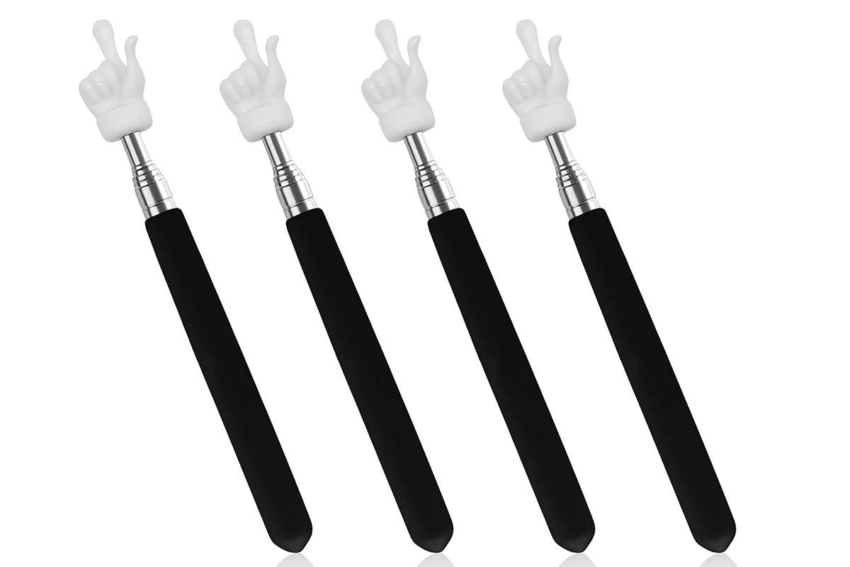 4Pcs Telescopic Teachers Pointer Extendable Hand Pointer Finger Pointer Stick