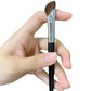 Nose Contour Brush Set with 2-in-1 U-Shaped Brush and Angled Flat Brush