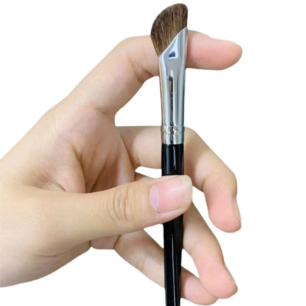 Nose Contour Brush Set with 2-in-1 U-Shaped Brush and Angled Flat Brush