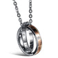 Eternal Love Interlocking Ring Couples Pendant Necklace His and Hers