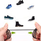 2 Pairs Elastic No Tie Shoelaces with Spring Lock for Adults and Seniors Easy On and Off