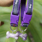Adjustable Dog Collar with Bone Pendant Nylon Puppy Collar for Small Dogs