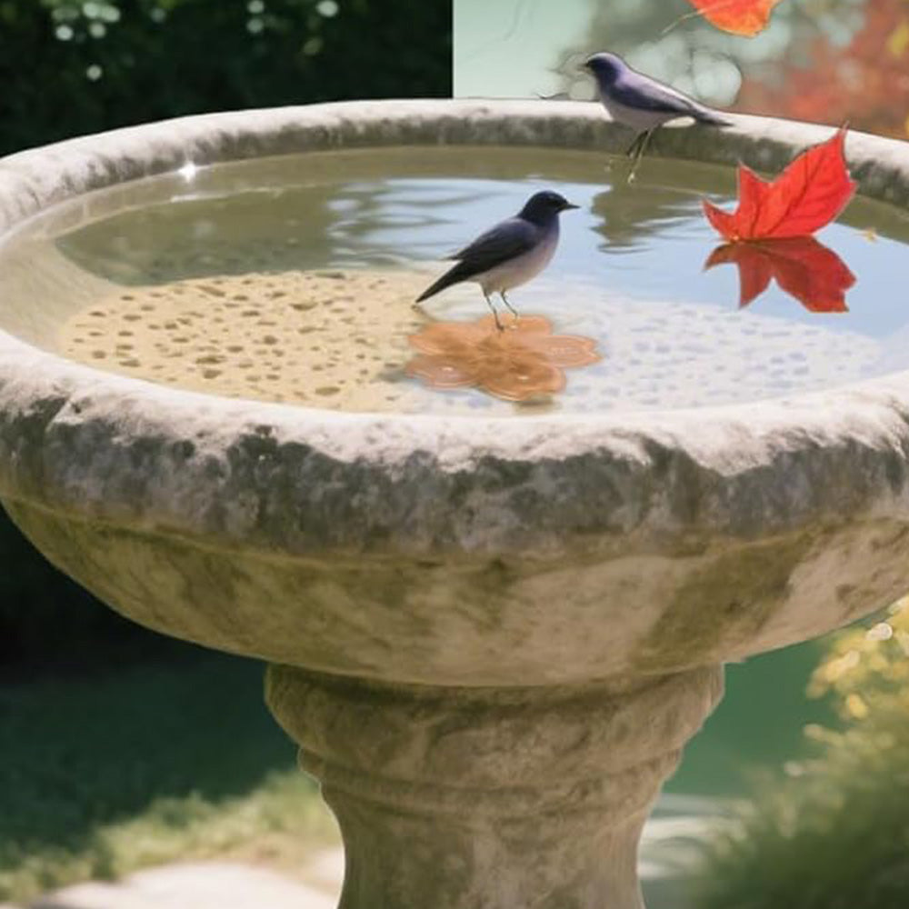 Copper Bird Bath Cleaning Disc for Outdoor Garden Use