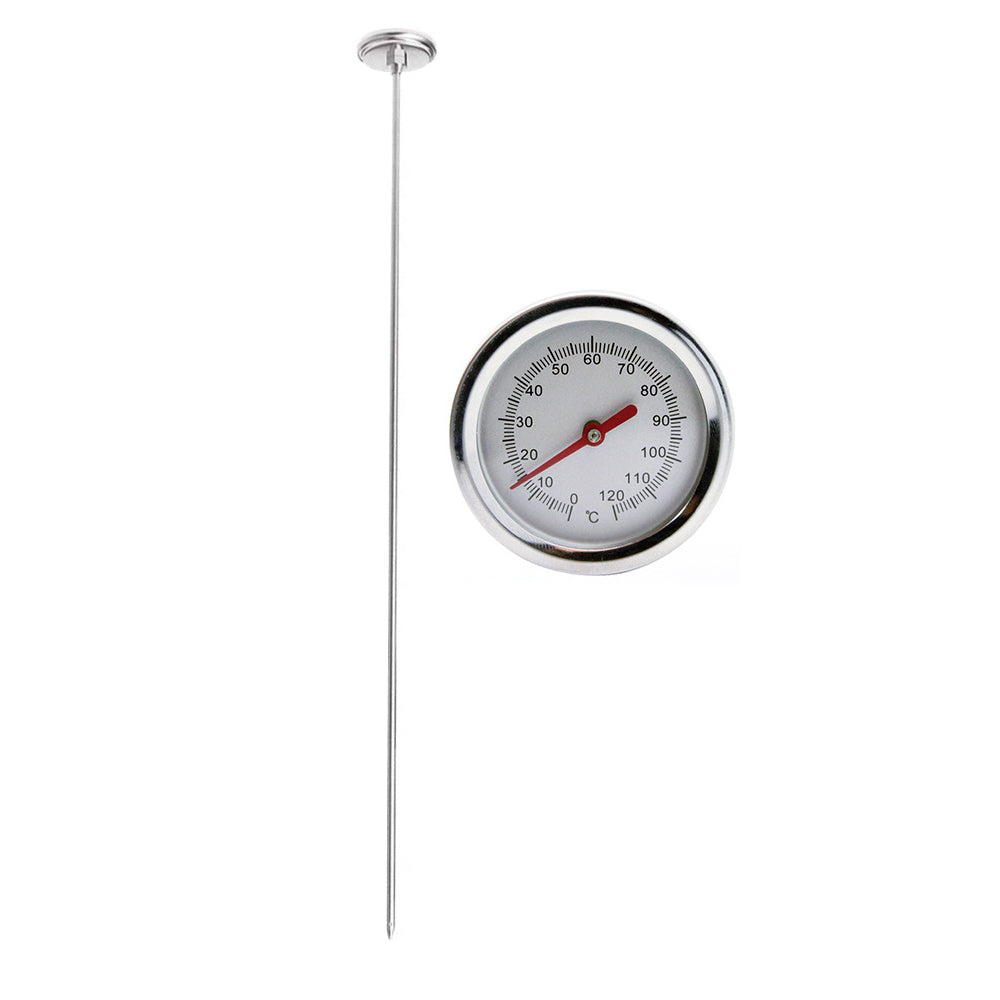 50cm Stainless Steel Long Stem Compost Ground Soil Thermometer-0 to 120 degrees Celsius