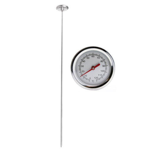 50cm Stainless Steel Long Stem Compost Ground Soil Thermometer-0 to 120 degrees Celsius