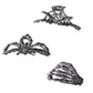 3 PCS Halloween Hair Claws Unique Bat Spider Skull Hair Clips for Women