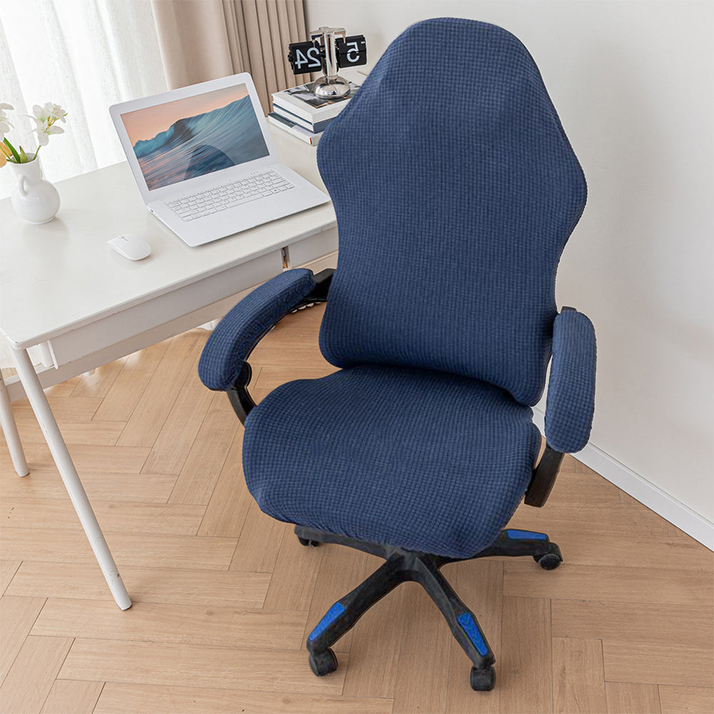 Gaming Chair Cover 4-Piece Set Stretchable Water-Resistant Washable Slipcover for Office Desk Chairs