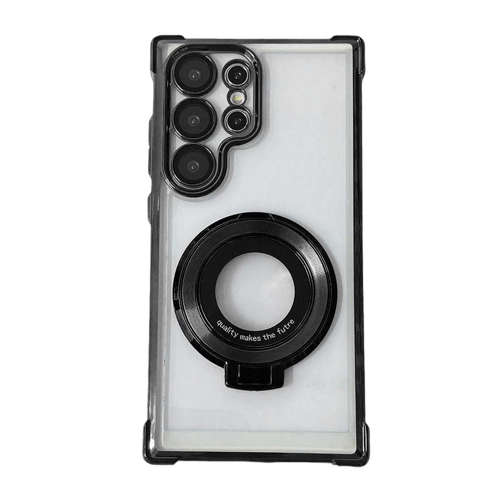 Thin Shockproof Stand Case Compatible with Samsung Galaxy S26 Ultra with Lens Cover