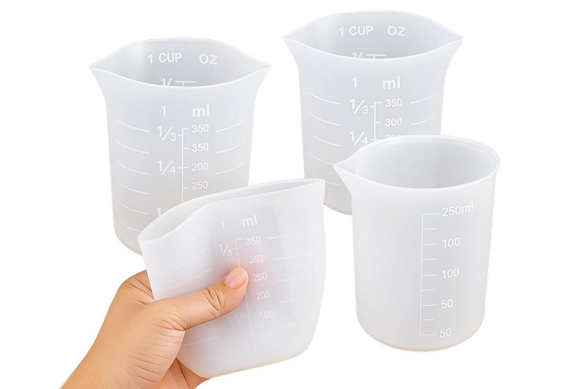 4-Pack Silicone Measuring Cups for DIY Baking